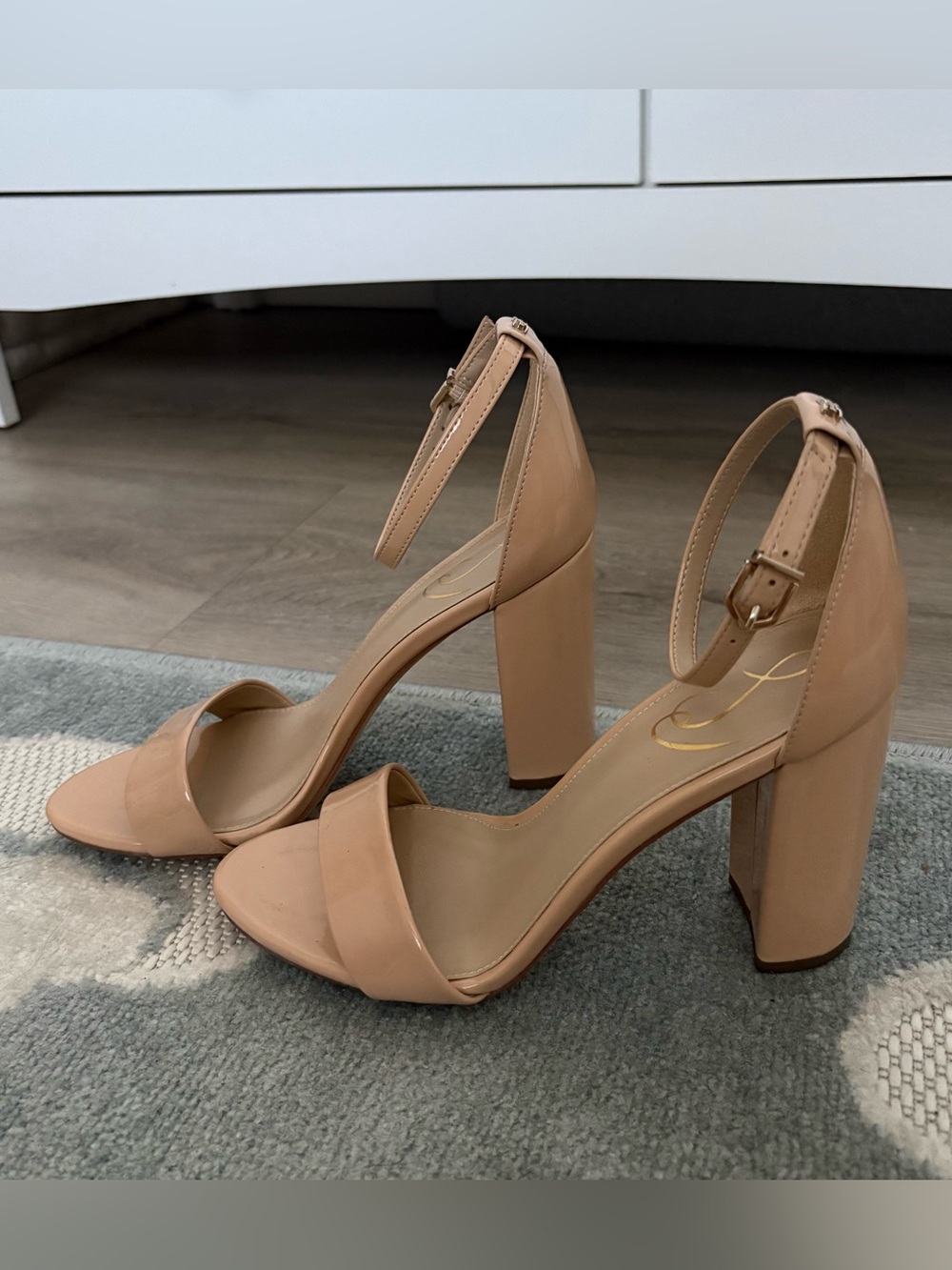 Sam Edelman Yaro Open Toe Heels, Nude